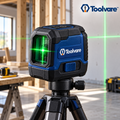 Toolvare™ Green Cross-Line Laser Level with Self-Leveling Alignment System